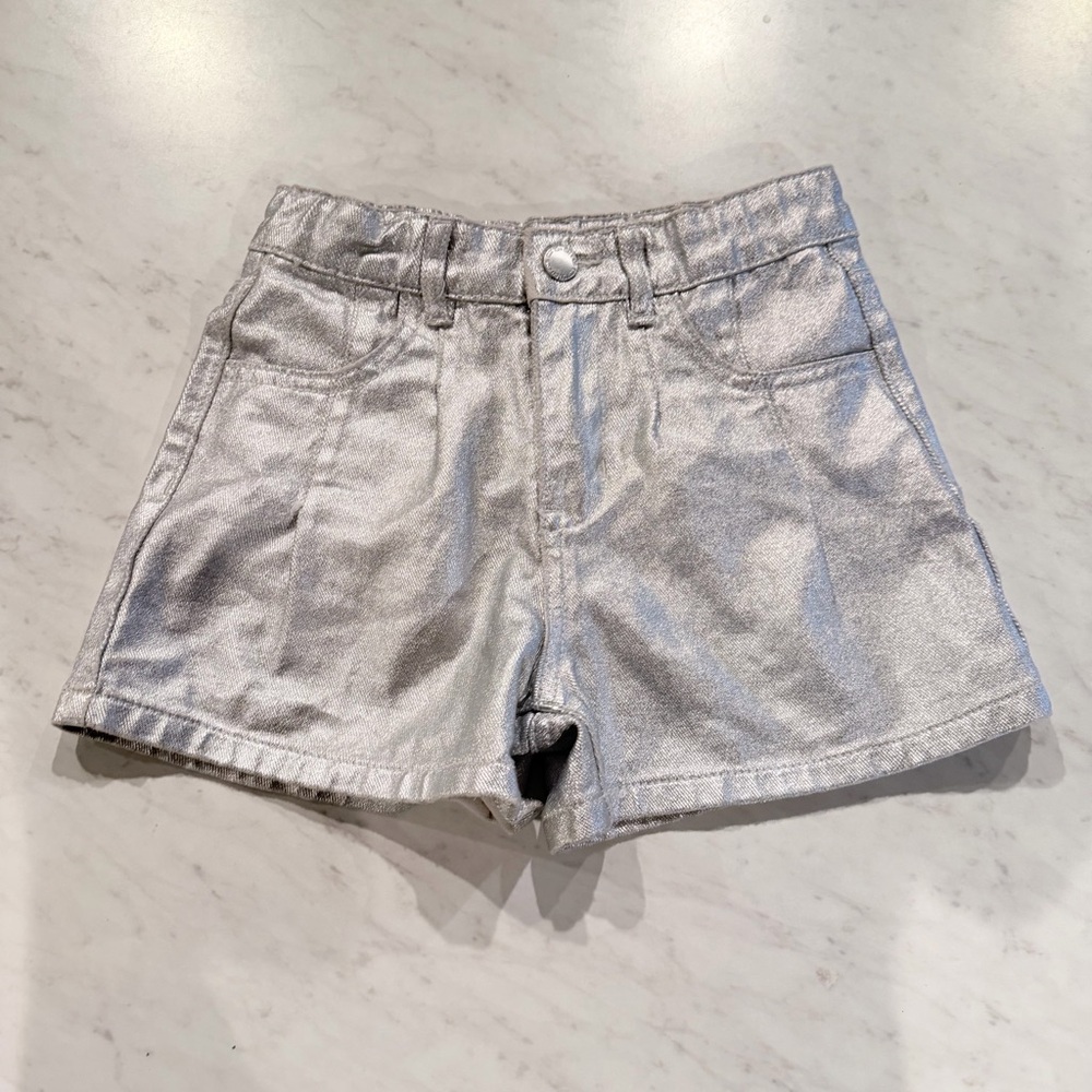 Cotton On Kids Silver Pleated Shorts